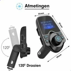 MaxedMore Draadloze FM Transmitter En Telefoonhouder Bundel - Auto Carkit Met Bluetooth 5.0 En LED Scherm - Autolader Met Micro SD En AUX / USB-input - Handsfree Bellen - Muziek Streamen - Voice Navigatie - Telefoon Opladen - Smart Gravity Houder -70Mai SHOP 550x550 202