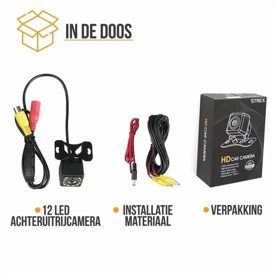 Strex Achteruitrijcamera - Universeel RCA - 12 LED Nachtzicht - IP68 Waterdicht - Achteruitrij Camera Auto 9 Strex Achteruitrijcamera - Universeel RCA - 12 LED Nachtzicht - IP68 Waterdicht - Achteruitrij Camera Auto - Image 7