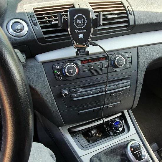 Trendfield FM Transmitter + Telefoonhouder Auto Draadloze Oplader - Bluetooth Carkit Voor Muziek ? Compleet Pakket 5 Trendfield FM Transmitter + Telefoonhouder Auto Draadloze Oplader - Bluetooth Carkit Voor Muziek ? Compleet Pakket - Image 3