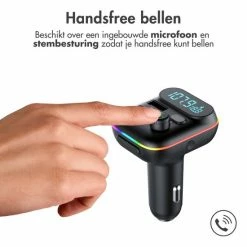 IMoshion FM Transmitter - Bluetooth Transmitter / Receiver Voor In De Auto - Handsfree Bellen & Muziek Afspelen - Carkit & Autolader Met USB-C - Black Friday 2022 -70Mai SHOP 550x550 232