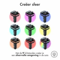 IMoshion FM Transmitter - Bluetooth Transmitter / Receiver Voor In De Auto - Handsfree Bellen & Muziek Afspelen - Carkit & Autolader Met USB-C - Black Friday 2022 -70Mai SHOP 550x550 236