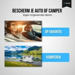 Tenify Marterverjager - 30M - 12V - Binnen & Buiten - Batterij, USB, Auto Accu - Ultrasone - Ongedierte - Muizen - Steenmarter - Ratten Verjager -70Mai SHOP 550x550 240