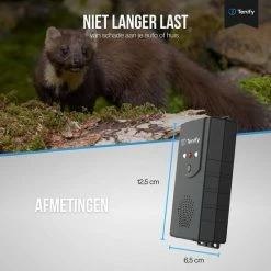 Tenify Marterverjager - 30M - 12V - Binnen & Buiten - Batterij, USB, Auto Accu - Ultrasone - Ongedierte - Muizen - Steenmarter - Ratten Verjager -70Mai SHOP 550x550 245