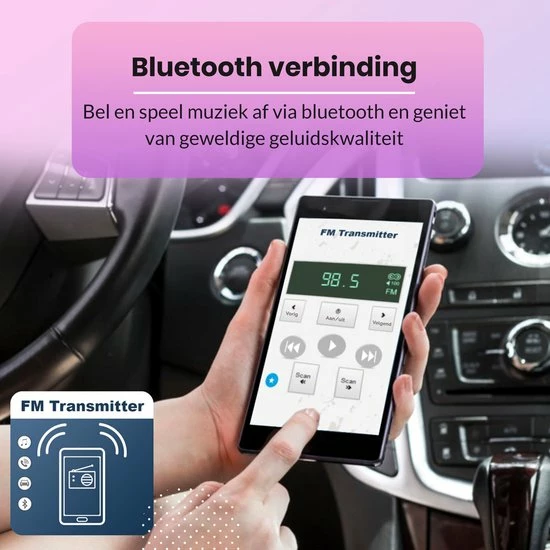 WVE Bluetooth FM Transmitter - Autolader - Carkit - Autoradio - Bluetooth Transmitter WVE Goods WVE Bluetooth FM Transmitter - Autolader - Carkit - Autoradio - Bluetooth Transmitter -70Mai SHOP 550x550 246