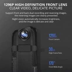 AZDome AR08 | Dashcam Voor Auto | Binnenspiegel | Voorcamera | Achtercamera | Super Full HD -70Mai SHOP 550x550 254