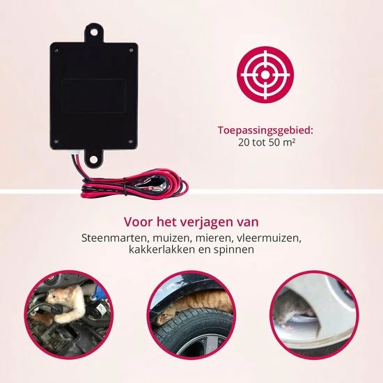 Carsa Marterverjager Auto 12V - Muizenverjager - Ongedierte Verjager Met Ultrasone - Steenmarter Verjager 5 Carsa Marterverjager Auto 12V - Muizenverjager - Ongedierte Verjager Met Ultrasone - Steenmarter Verjager - Image 3