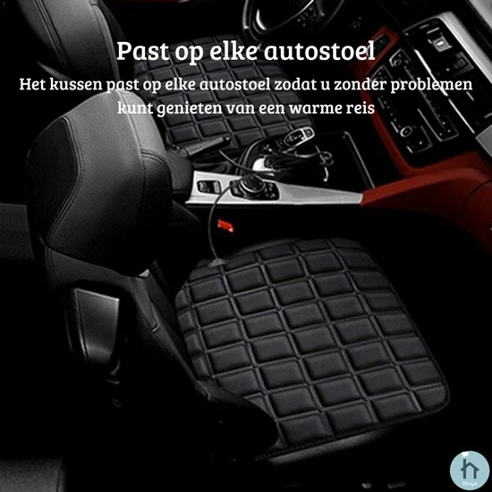Thuys Warmtekussen - Stoelverwarming - Autostoel Verwarming - Zwart/USB 4 Thuys Warmtekussen - Stoelverwarming - Autostoel Verwarming - Zwart/USB - Image 2