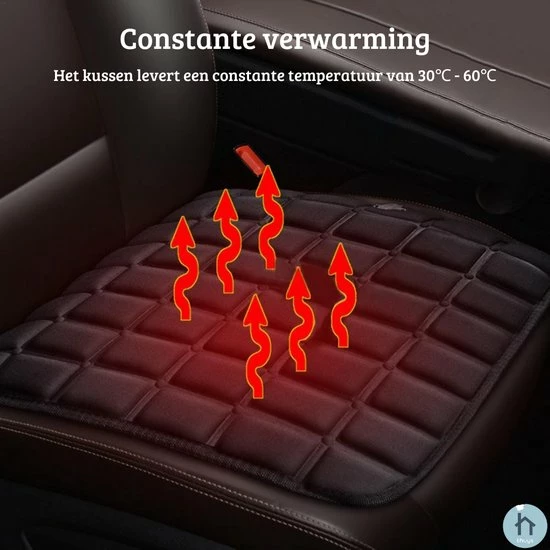Thuys Warmtekussen - Stoelverwarming - Autostoel Verwarming - Zwart/USB 6 Thuys Warmtekussen - Stoelverwarming - Autostoel Verwarming - Zwart/USB - Image 4