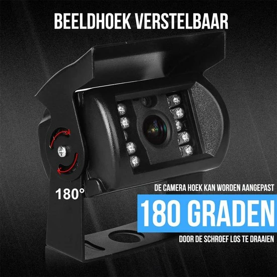 Strex Achteruitrijcamera Set Bedraad - 7" Scherm - 18LED Nachtzicht 15m - IP67 Waterdicht - Achteruitrij Camera 8 Strex Achteruitrijcamera Set Bedraad - 7" Scherm - 18LED Nachtzicht 15m - IP67 Waterdicht - Achteruitrij Camera - Image 6