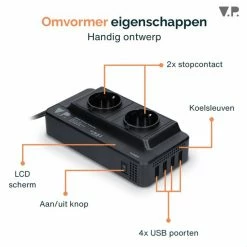 V.P.? Autolader 12V Splitter ? Omvormer Auto 12V 230V ? Sigarettenaansteker USB Oplader Splitter ? Reisstekker Autostekker -70Mai SHOP 550x550 353