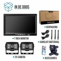 Strex Draadloze Achteruitrijcamera Met 2 Camera's - 7? Scherm - Nachtzicht 18LED 15m -70Mai SHOP 550x550 382