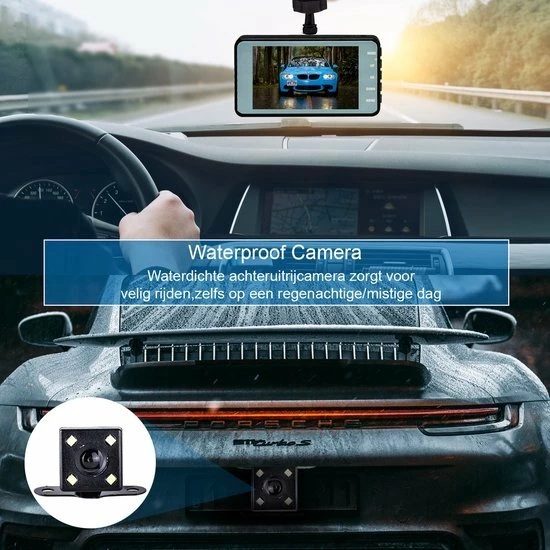 CAR Care Carcare Dashcam Voor Auto – Voor En Achter Camera – Full HD – Parkeerstand - G-sensor – IPS-display - 170° Wijdhoeklens - Nachtvisie 5 CAR Care Carcare Dashcam Voor Auto – Voor En Achter Camera – Full HD – Parkeerstand - G-sensor – IPS-display - 170° Wijdhoeklens - Nachtvisie - Image 3