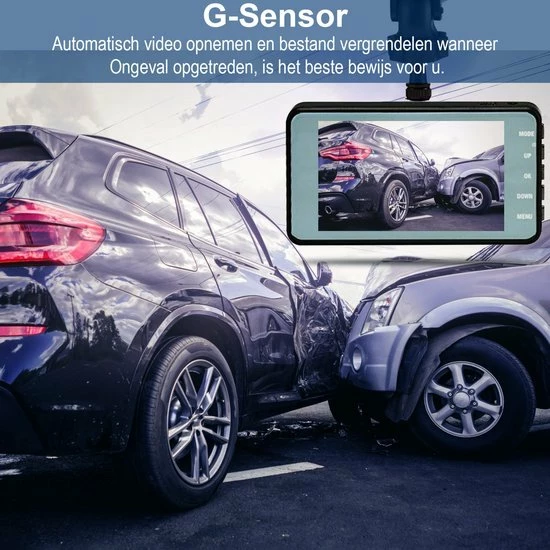 CAR Care Carcare Dashcam Voor Auto – Voor En Achter Camera – Full HD – Parkeerstand - G-sensor – IPS-display - 170° Wijdhoeklens - Nachtvisie 7 CAR Care Carcare Dashcam Voor Auto – Voor En Achter Camera – Full HD – Parkeerstand - G-sensor – IPS-display - 170° Wijdhoeklens - Nachtvisie - Image 5