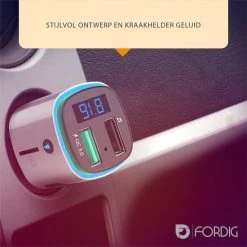 ForDig Draadloze FM Transmitter Met Bluetooth 4.2 En USB 3.0 Quick Charge - Auto Carkit Met Fast Charge USB Poort En LED Scherm - Autolader Met Micro SD En USB-input - Handsfree Bellen - Muziek Streamen - Voice Navigatie - Telefoon Opladen -70Mai SHOP 550x550 417