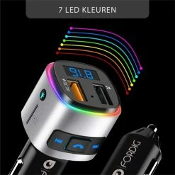 ForDig Draadloze FM Transmitter Met Bluetooth 4.2 En USB 3.0 Quick Charge - Auto Carkit Met Fast Charge USB Poort En LED Scherm - Autolader Met Micro SD En USB-input - Handsfree Bellen - Muziek Streamen - Voice Navigatie - Telefoon Opladen -70Mai SHOP 550x550 418