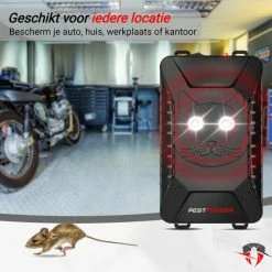 PestFender Marterverjager - Ongedierteverjager - Muizenverjager & Rattenverjager - Ultrasone & Flitsen - Werkt Op Autoaccu, Batterijen Of Netstroom - Voor Binnen, Buiten En Auto - Marter Verjager - Steenmarter -70Mai SHOP 550x550 421