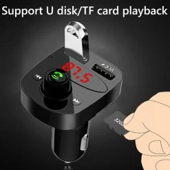 Merkloos Bluetooth FM Transmitter - Bluetooth Ontvanger Voor In De Auto - USB - Handsfree Carkit -70Mai SHOP 550x550 450