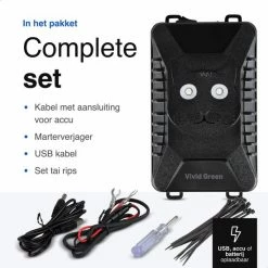 Vivid Green Marterverjager Set Voor In Auto - Ongedierte - Steenmarter Verjager -Steenmarter - Binnen & Buiten - Zwart 18 Vivid Green Marterverjager Set Voor In Auto - Ongedierte - Steenmarter Verjager -Steenmarter - Binnen & Buiten - Zwart -70Mai SHOP 550x550 466