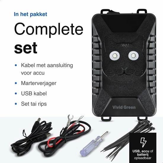 Vivid Green Marterverjager Set Voor In Auto - Ongedierte - Steenmarter Verjager -Steenmarter - Binnen & Buiten - Zwart 9 Vivid Green Marterverjager Set Voor In Auto - Ongedierte - Steenmarter Verjager -Steenmarter - Binnen & Buiten - Zwart - Image 7