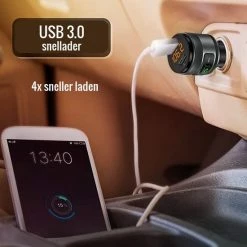 PiXXO? FM Transmitter - Bluetooth 5.0 - Autolader - Dual USB 3.0 Snellader - Handsfree Bellen - Carkit -70Mai SHOP 550x550 478