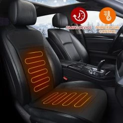 ELUTO Stoelverwarmers - Auto Verwarmd Zitkussen - Voor Meeste Standaard 12V Powervoertuigen, Auto's, SUV En RV Stoel - Zwart - Temperatuurregelbereik: 30℃-70℃ - 68 X 50 Cm -70Mai SHOP 550x550 518