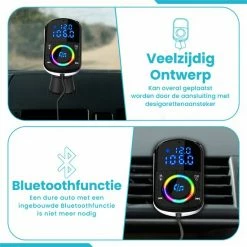 DINTO® Bluetooth FM Transmitter BC71 - Auto Lader - Handsfree Bellen - Snellader - Audio Receiver - USB 3.0 - Bluetooth Receiver -70Mai SHOP 550x550 52