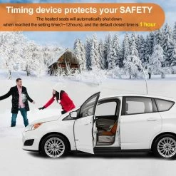 ELUTO Stoelverwarmers - Auto Verwarmd Zitkussen - Voor Meeste Standaard 12V Powervoertuigen, Auto's, SUV En RV Stoel - Zwart - Temperatuurregelbereik: 30℃-70℃ - 68 X 50 Cm -70Mai SHOP 550x550 523