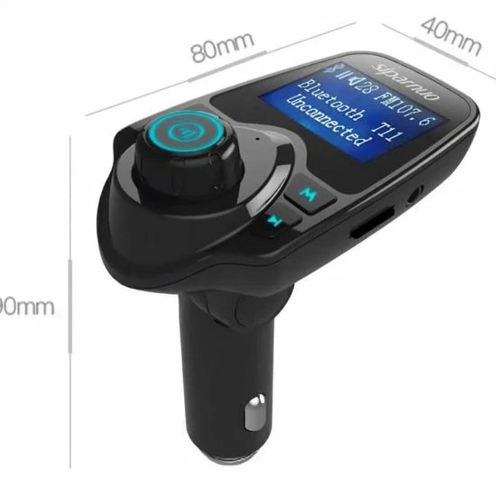 T11 / Bluetooth Transmitter / Carkit / FM Transmitter / Bluetooth Carkit / Oplader / Handsfree Bellen / Draadloos Muziek Streamen / Microfoon / Radio / 4 Play Modes / + *GRATIS AUX Kabel* 4 T11 / Bluetooth Transmitter / Carkit / FM Transmitter / Bluetooth Carkit / Oplader / Handsfree Bellen / Draadloos Muziek Streamen / Microfoon / Radio / 4 Play Modes / + *GRATIS AUX Kabel* - Image 2