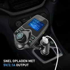Athletix® Bluetooth FM Transmitter Carkit - Handsfree Bellen / Muziek Afspelen Via Bluetooth /AUX /TF/SD Kaart / USB Oplader - Bluetooth Handsfree Carkits / Adapter /Bluetooth Auto/ LCD Display - T10 FM Transmitter -70Mai SHOP 550x550 537