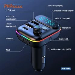 Phreeze Bluetooth FM Transmitter - Autolader - Bluetooth Carkit - Handsfree - Muziek Streamen - Bluetooth 5.0 En USB 3.0 Quick Charge - Handsfree Bellen - Extra Grote Microfoon - Extra Bass - Telefoon Opladen - Spraakbediening - Auto Accessoires 11 Phreeze Bluetooth FM Transmitter - Autolader - Bluetooth Carkit - Handsfree - Muziek Streamen - Bluetooth 5.0 En USB 3.0 Quick Charge - Handsfree Bellen - Extra Grote Microfoon - Extra Bass - Telefoon Opladen - Spraakbediening - Auto Accessoires -70Mai SHOP 550x550 557