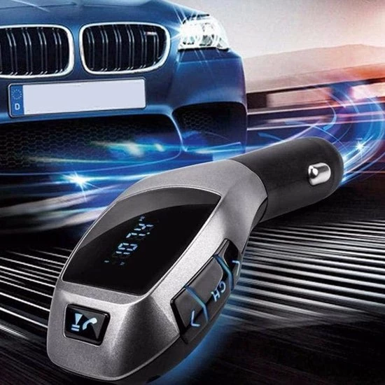 Opline Bluetooth FM Transmitter Draadloze Radio Zender- Adapter USB-oplader Auto Voor Smartphone / IPhone / IPod / Samsung 4 Opline Bluetooth FM Transmitter Draadloze Radio Zender- Adapter USB-oplader Auto Voor Smartphone / IPhone / IPod / Samsung - Image 2