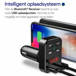 Wadu Bluetooth FM Transmitter - Bluetooth Ontvanger Voor In De Auto - USB - Handsfree Carkit -70Mai SHOP 550x550 62