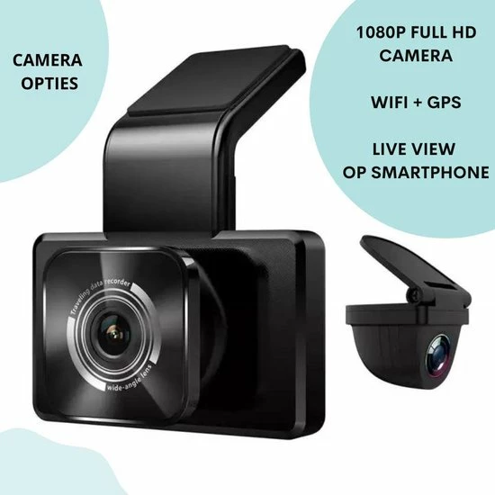 Nince Dashcam Voor Auto Van Hoge Kwaliteit - Dashcam Full HD 1080P Met 32GB Mini SD Voor En Achter 5 Nince Dashcam Voor Auto Van Hoge Kwaliteit - Dashcam Full HD 1080P Met 32GB Mini SD Voor En Achter - Image 3