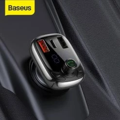 Baseus InAuto FM Transmitter | Bluetooth FM Transmitter Auto MP3-Player Handsfree Wireless Radio Audio Adapter Met USB Disk/SD Kaart - Quick Charger 4.0 -70Mai SHOP 550x550 664