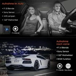 VANTRUE N2S 4K Dashcam Auto Dual 1440P Dash Cam Voorzijde Achter, GPS 24uur Dual Parkeerbewaking, Dasch-Cam Infrarood Nachtzicht, 2160P Voor, 2 Inch 320? Supercondensator Autocamera G-sensor Max. 512GB -70Mai SHOP 550x550 674