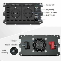 Edecoa 24V-230V Zuivere Sinus Omvormer | 1500W/3000W + Controller | 2x USB Poorten 15 Edecoa 24V-230V Zuivere Sinus Omvormer | 1500W/3000W + Controller | 2x USB Poorten -70Mai SHOP 550x550 696