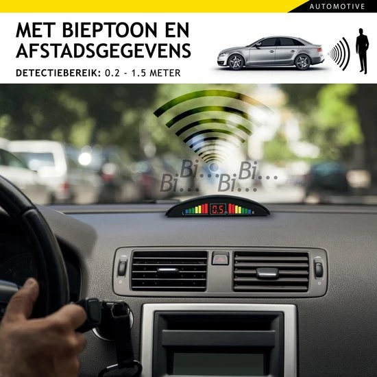 Dunlop Parkeersensoren - 12 Volt - 78dB - Met Obstakel-Indicator En 4 Sensoren 5 Dunlop Parkeersensoren - 12 Volt - 78dB - Met Obstakel-Indicator En 4 Sensoren - Image 3