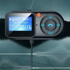 DrPhone BC22 - Draadloze FM-zender - Handsfree Carkit - Bluetooth 5.0 - MP3 Speler + 2.4A USB + USB-C -Aux 3.5mm + LCD Scherm- Zwart -70Mai SHOP 550x550 727