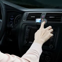 DrPhone BC22 - Draadloze FM-zender - Handsfree Carkit - Bluetooth 5.0 - MP3 Speler + 2.4A USB + USB-C -Aux 3.5mm + LCD Scherm- Zwart -70Mai SHOP 550x550 730