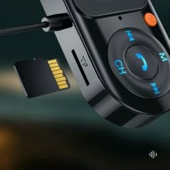DrPhone BC22 - Draadloze FM-zender - Handsfree Carkit - Bluetooth 5.0 - MP3 Speler + 2.4A USB + USB-C -Aux 3.5mm + LCD Scherm- Zwart -70Mai SHOP 550x550 732