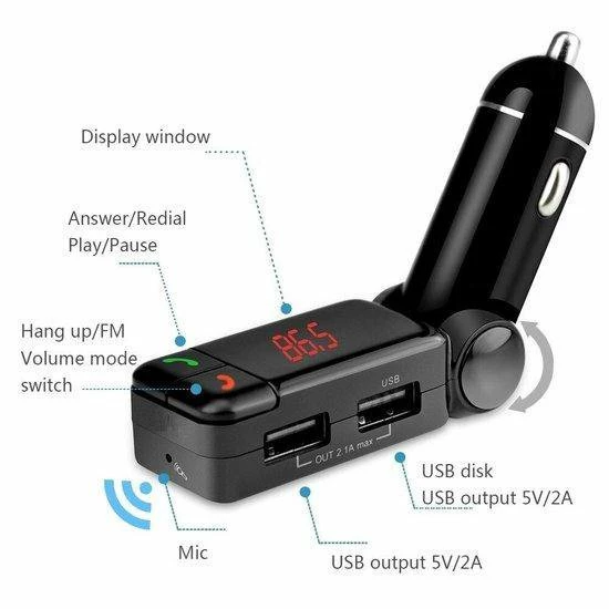 Merkloos Wireless FM Transimtter - FM Modulator En Handfree Car Kit Met 2 USB Charging Poorten Voor IPhone - Smasung - Sony - LG - HTC En Inclusief Aux Kabel Voor MP3 Zwart - 24 Merkloos Wireless FM Transimtter - FM Modulator En Handfree Car Kit Met 2 USB Charging Poorten Voor IPhone - Smasung - Sony - LG - HTC En Inclusief Aux Kabel Voor MP3 Zwart - - Image 22