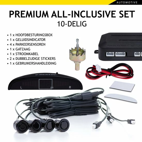 Dunlop Parkeersensoren - 12 Volt - 78dB - Met Obstakel-Indicator En 4 Sensoren 6 Dunlop Parkeersensoren - 12 Volt - 78dB - Met Obstakel-Indicator En 4 Sensoren - Image 4
