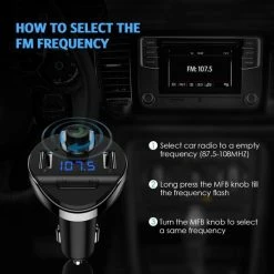 ZT Accessoires Bluetooth Carkit Auto FM Transmitter Om Handsfree Te Bellen En Draadloos Muziek Te Streamen, Met Volumeknop En Oplaadfunctie Voor 2 Telefoons Tegelijkertijd | Display | Handsfree Bellen | USB Oplader | MP3 Speler Aux | TF-Kaart | Carkit T20 -70Mai SHOP 550x550 846