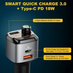 Carkit Bluetooth FM - Ntech USB - Bluetooth FM Transmitter - USB C Auto Lader - Carkit - Handsfree - MP3 - USB - SD Kaart - Snel Lader - Bluetooth Audio Receiver 5 Carkit Bluetooth FM - Ntech USB - Bluetooth FM Transmitter - USB C Auto Lader - Carkit - Handsfree - MP3 - USB - SD Kaart - Snel Lader - Bluetooth Audio Receiver -70Mai SHOP 550x550 858