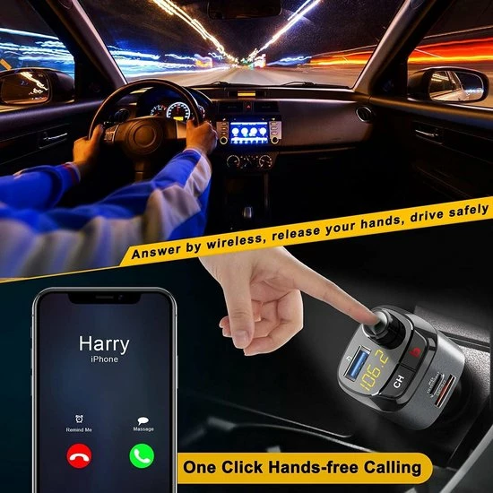 Carkit Bluetooth FM - Ntech USB - Bluetooth FM Transmitter - USB C Auto Lader - Carkit - Handsfree - MP3 - USB - SD Kaart - Snel Lader - Bluetooth Audio Receiver Carkit Bluetooth FM - Ntech USB - Bluetooth FM Transmitter - USB C Auto Lader - Carkit - Handsfree - MP3 - USB - SD Kaart - Snel Lader - Bluetooth Audio Receiver -70Mai SHOP 550x550 860