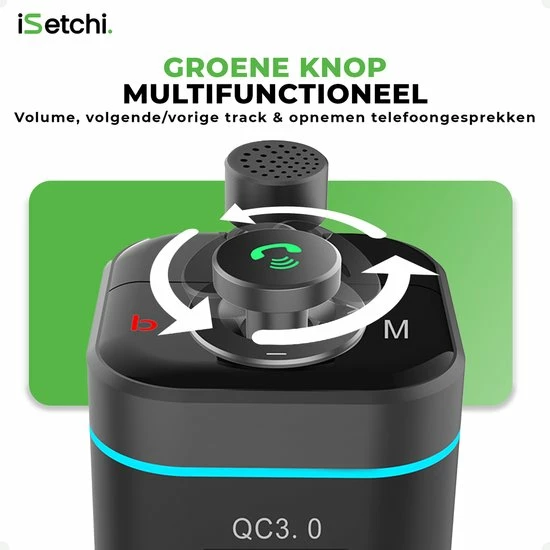 iSetchi Bluetooth FM Transmitter (Snellader) - Oplader - Carkit Bluetooth voor in Auto - Handsfree - USB - SD Kaart - Snel Lader - Bluetooth Audio Receiver ISetchi Bluetooth FM Transmitter (Snellader) - Oplader - Carkit Bluetooth Voor In Auto - Handsfree - USB - SD Kaart - Snel Lader - Bluetooth Audio Receiver -70Mai SHOP 550x550 89