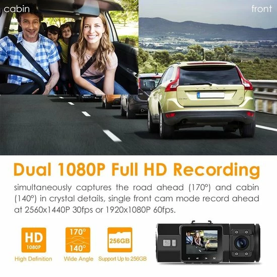 Vantrue N2 Pro 1920x1080P Uber Dual Dash Cam 2.5K 1440P Single Front Dashboard Camera With Infrared Night Vision, Sony Sensor, Parking Mode And Motion Detection 6 Vantrue N2 Pro 1920x1080P Uber Dual Dash Cam 2.5K 1440P Single Front Dashboard Camera With Infrared Night Vision, Sony Sensor, Parking Mode And Motion Detection - Image 4
