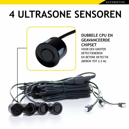 Dunlop Parkeersensoren - 12 Volt - 78dB - Met Obstakel-Indicator En 4 Sensoren 7 Dunlop Parkeersensoren - 12 Volt - 78dB - Met Obstakel-Indicator En 4 Sensoren - Image 5