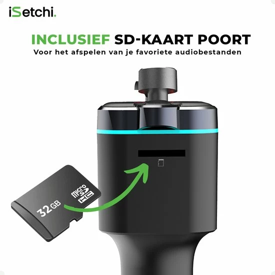 iSetchi Bluetooth FM Transmitter (Snellader) - Oplader - Carkit Bluetooth voor in Auto - Handsfree - USB - SD Kaart - Snel Lader - Bluetooth Audio Receiver ISetchi Bluetooth FM Transmitter (Snellader) - Oplader - Carkit Bluetooth Voor In Auto - Handsfree - USB - SD Kaart - Snel Lader - Bluetooth Audio Receiver -70Mai SHOP 550x550 92