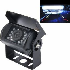 Merkloos Universele 720 ? 540 Effectieve Pixel NTSC 60HZ CMOS II Waterdichte Auto Achteruitrijcamera Backup Camera Met 18 LED-lampen, DC 12-24V